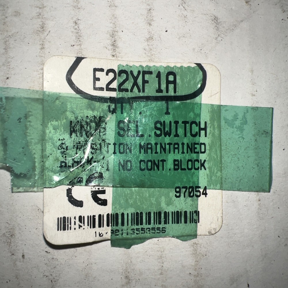 Cutler Hammer Selector Switch E22-XF1A - New