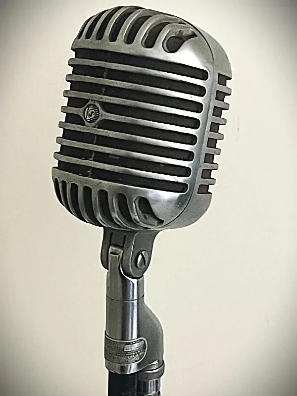 Rare 1940's Bogen "Fatboy" Model U10X Dynamic Microphone, 100% original, working