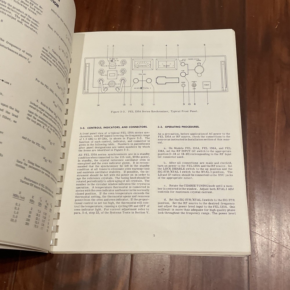 FEL 103A Series Synthesizer Instruction Manual