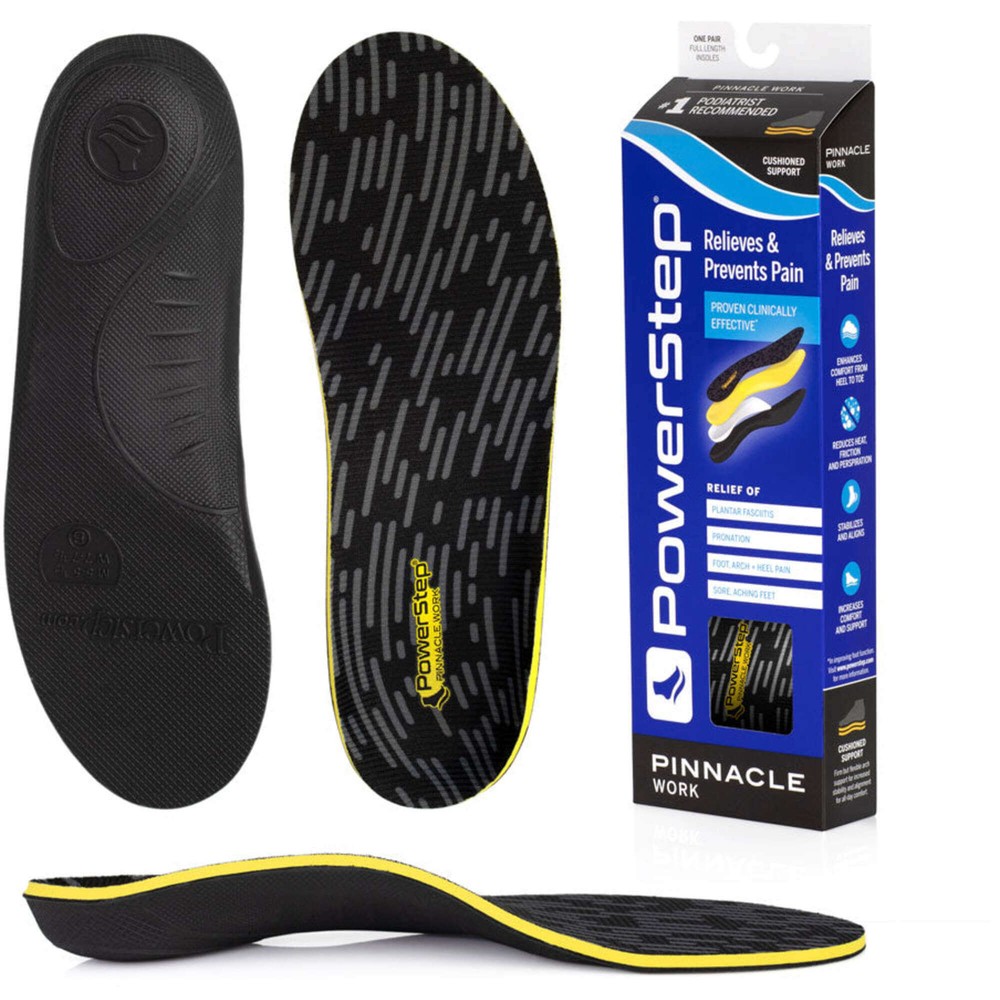 PowerStep Insoles Pinnacle Work Neutral Arch Support