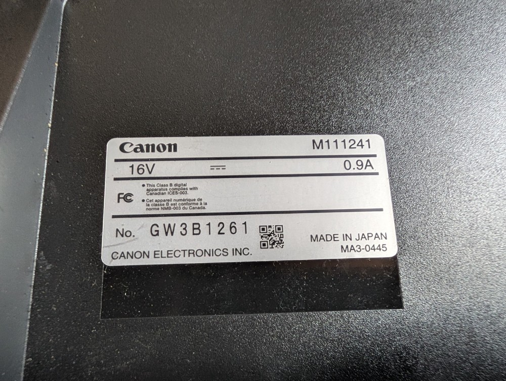 CANON DR-C225 Image Formula Scanner M111241