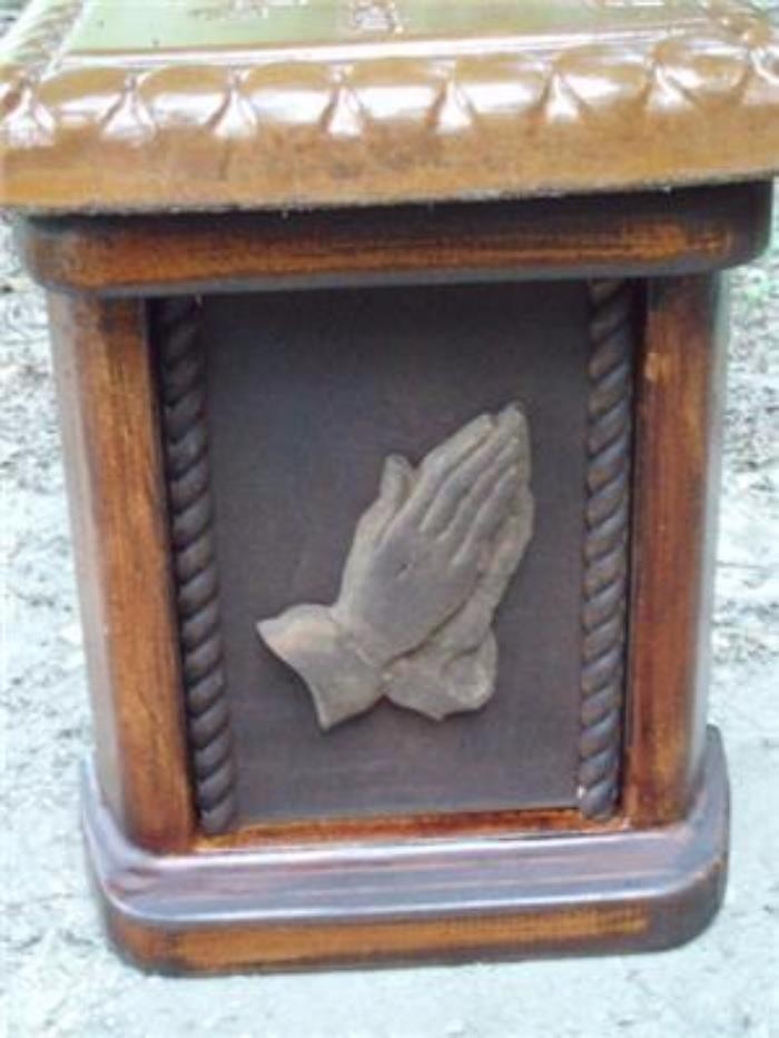 Concrete Bench Leg Mold One Double Column Praying hands bench leg mold