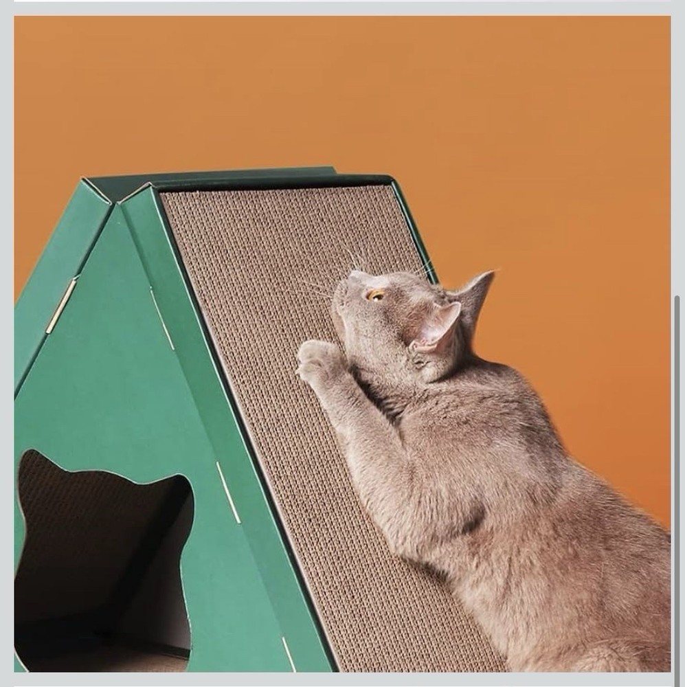 Cat Cardboard & Scratching Cardboard Pyramid