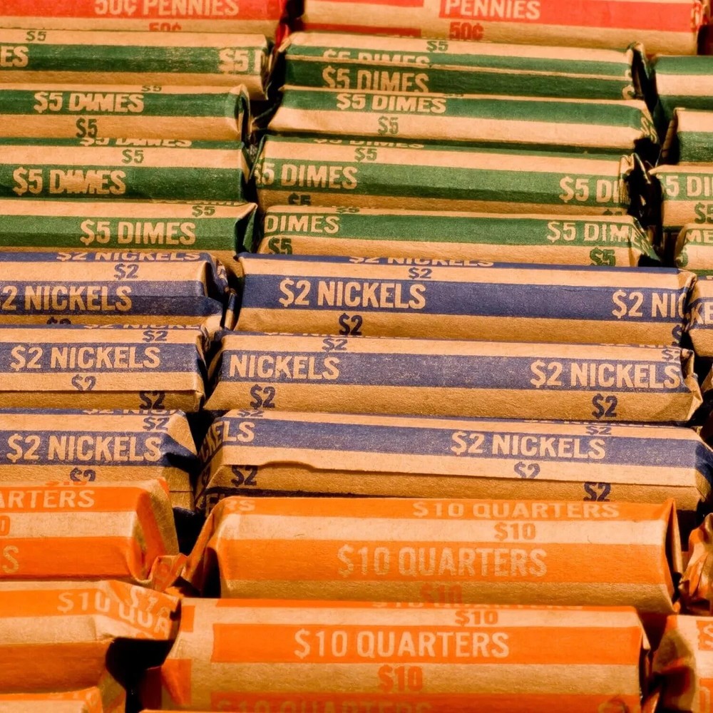 10 PCS Flat Coin Roll quarter Wrappers