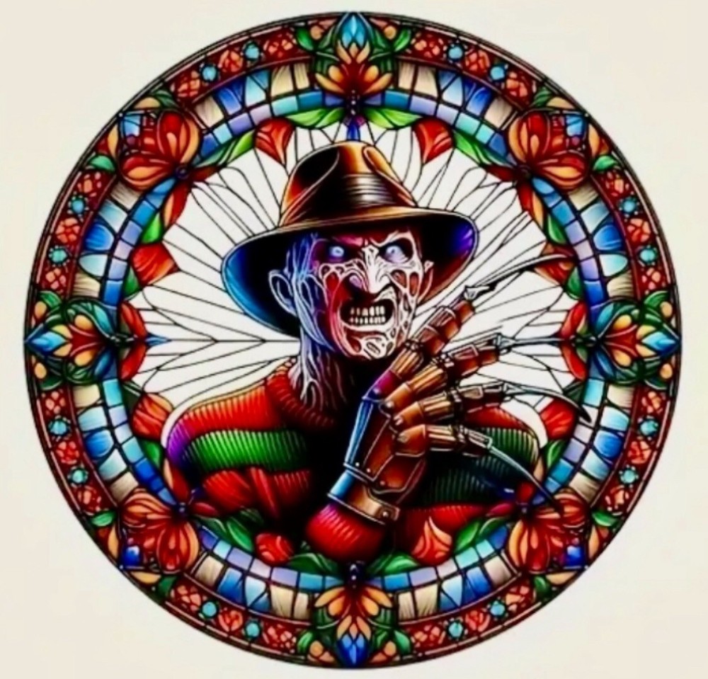 Suncatcher Stained Acrylic Flat 2-D 8” Freddy Gift