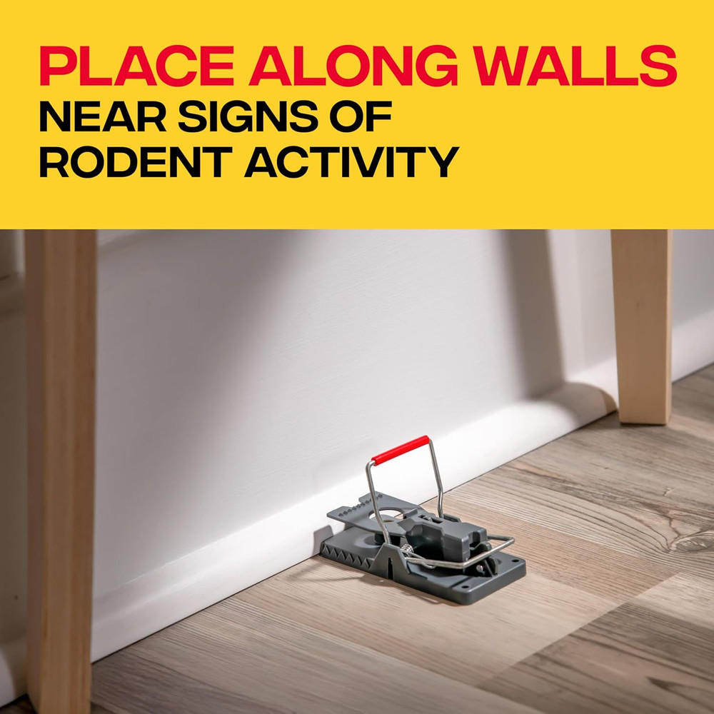 Power-Kill Humane Mouse Traps M393SSR - 6 Easy Set, Reusable, Power-Kill Mouse