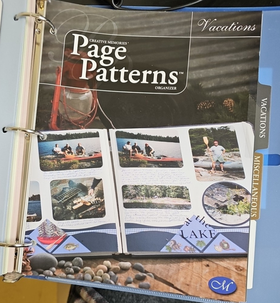 Creative Memories Page Patterns Organizer 2002/04 Scrapbooking 3 Ring Binder