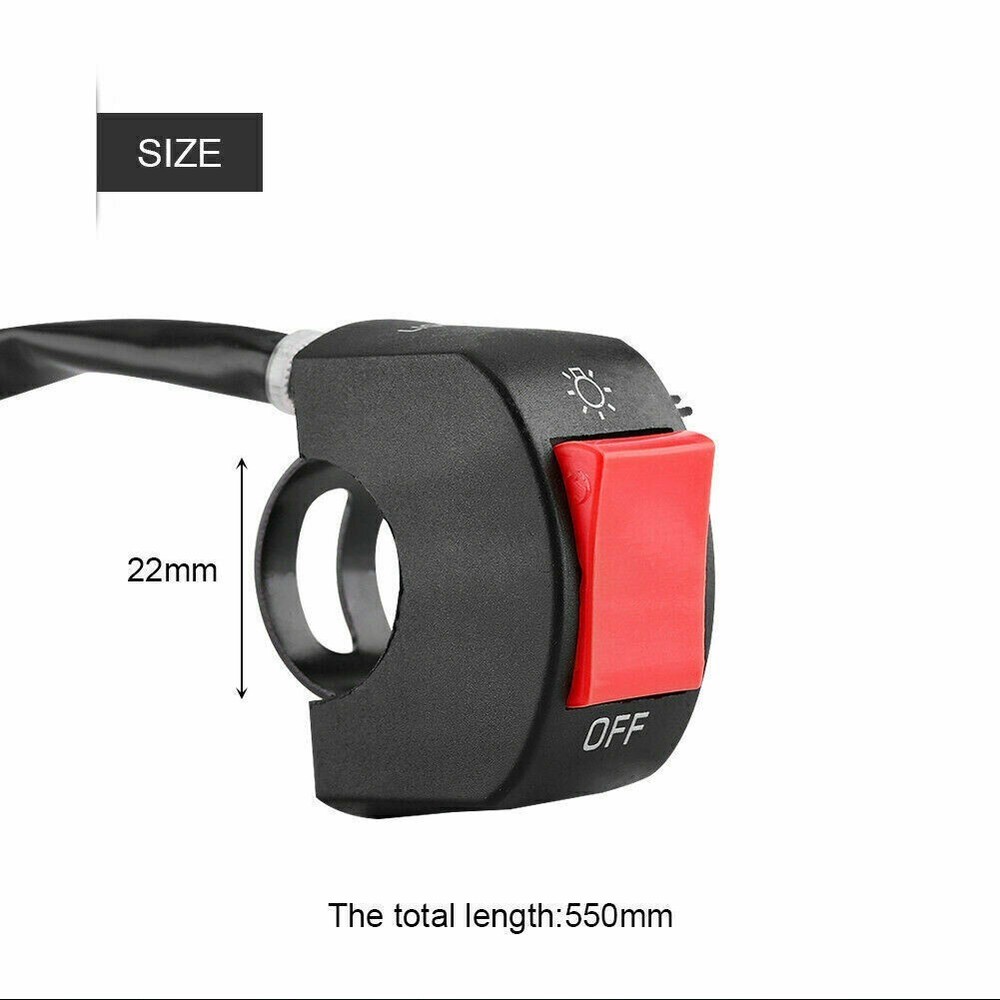 Easy to Use Motorcycle Handlebar Switch for Headlight and Headlamp