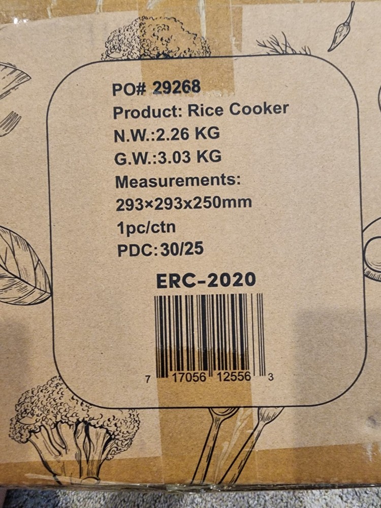 Elite Gourmet Rice Cooker 20 Cup White
