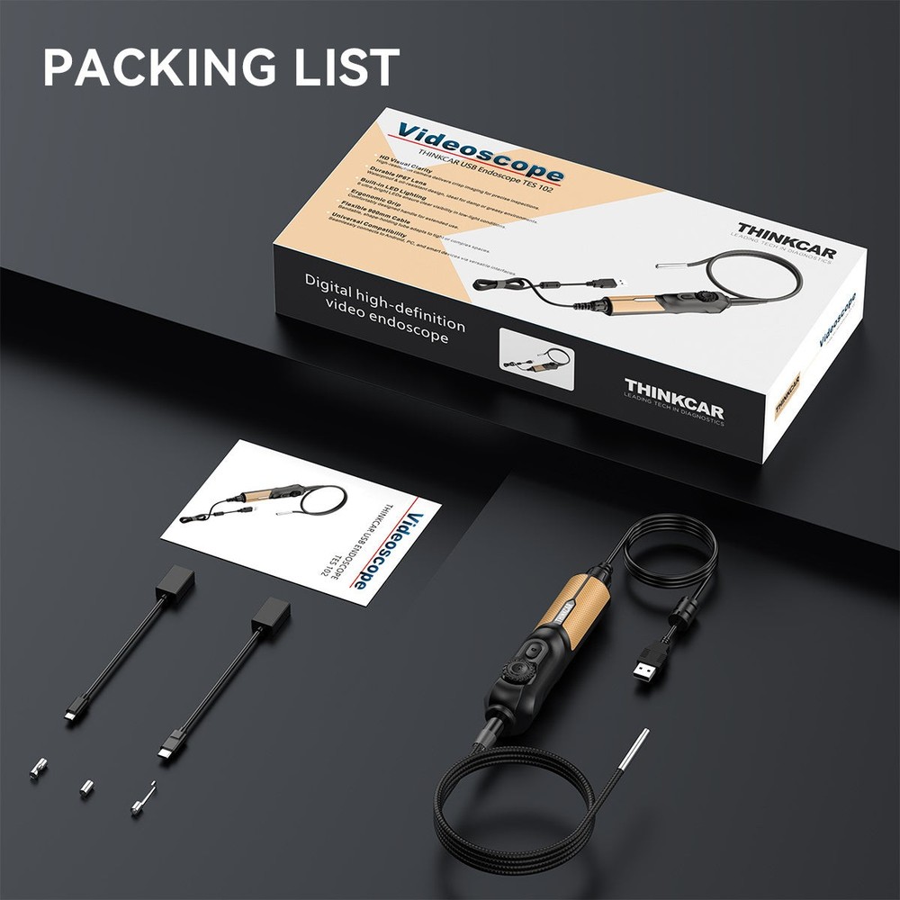 ThinkScan 672 Full OBD2 Scanner Car System Diagnostic Tool 28+Reset W/ Endoscope