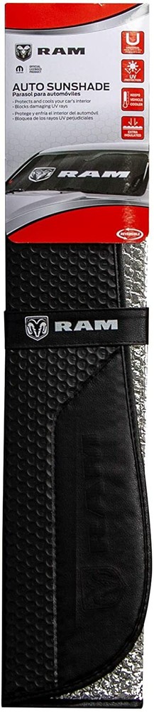 ⭐️⭐️⭐️⭐️⭐️RAM Black Truck Van Front Windshield Folding Sun Shade Universal