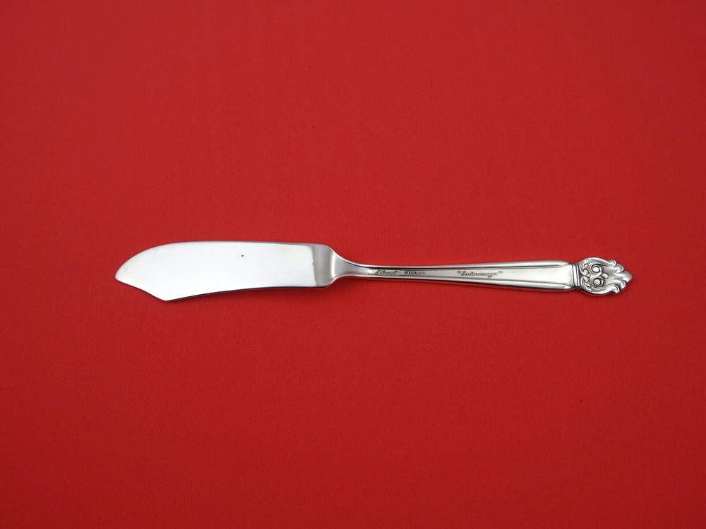 Intermezzo by National Sterling Silver Master Butter Spreader flat handle 7"
