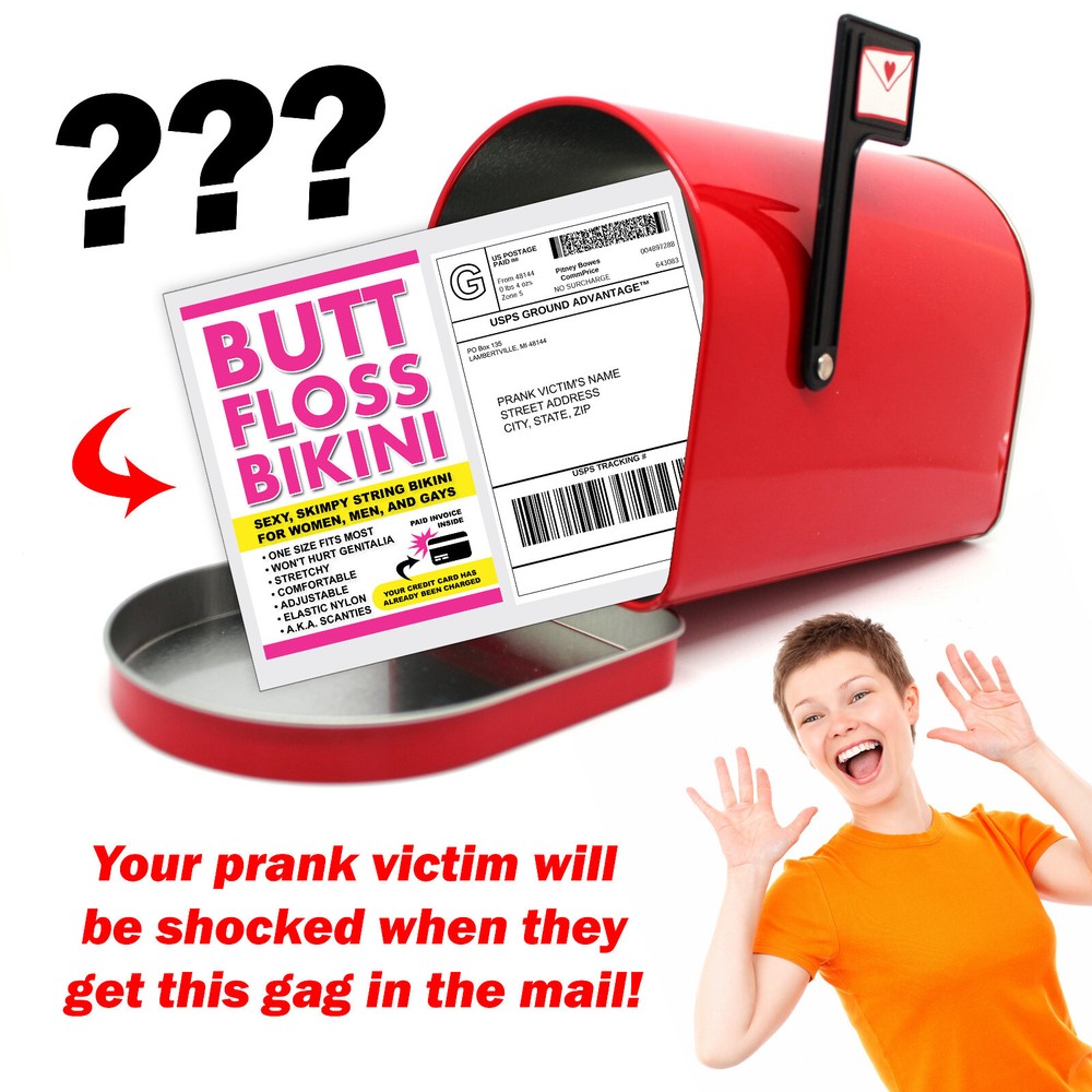 Butt Floss Bikini Joke Packet Prank Mail Sent Anonymously!
