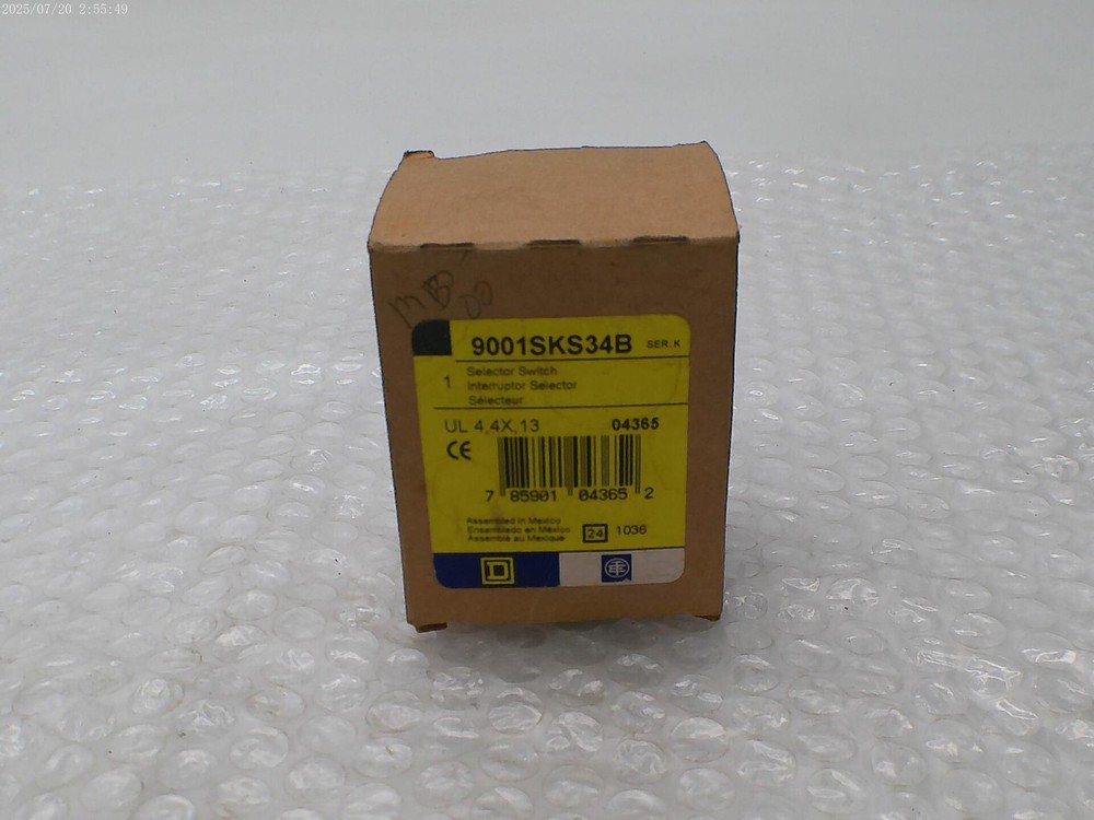SQUARE D 9001SKS34B SER.K SELECTOR SWITCH NSMP.