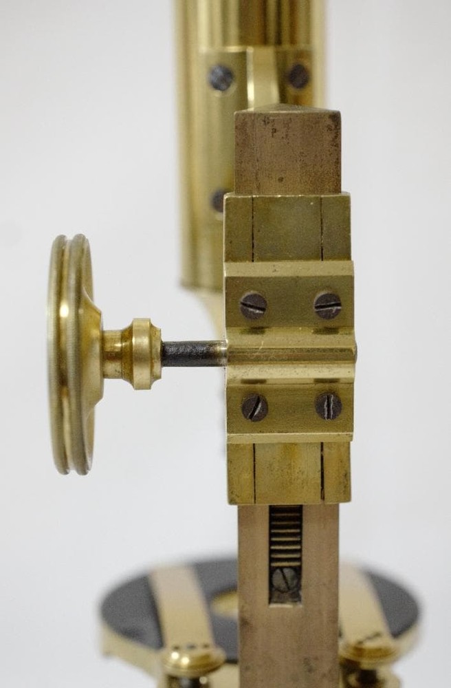 microscope antique vintage collectible Simon Pressl's "achromatic" microscope