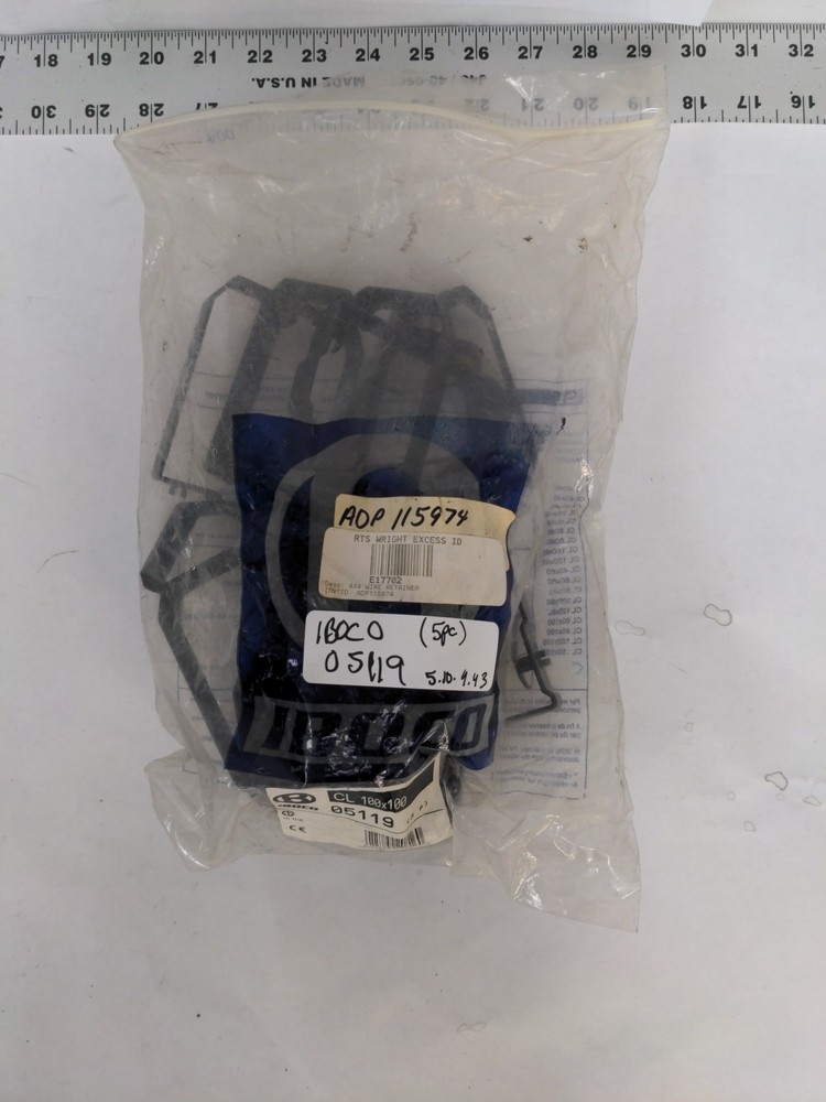 IBOCO 05119, 5 PC., 4X4 WIRE RETAINER