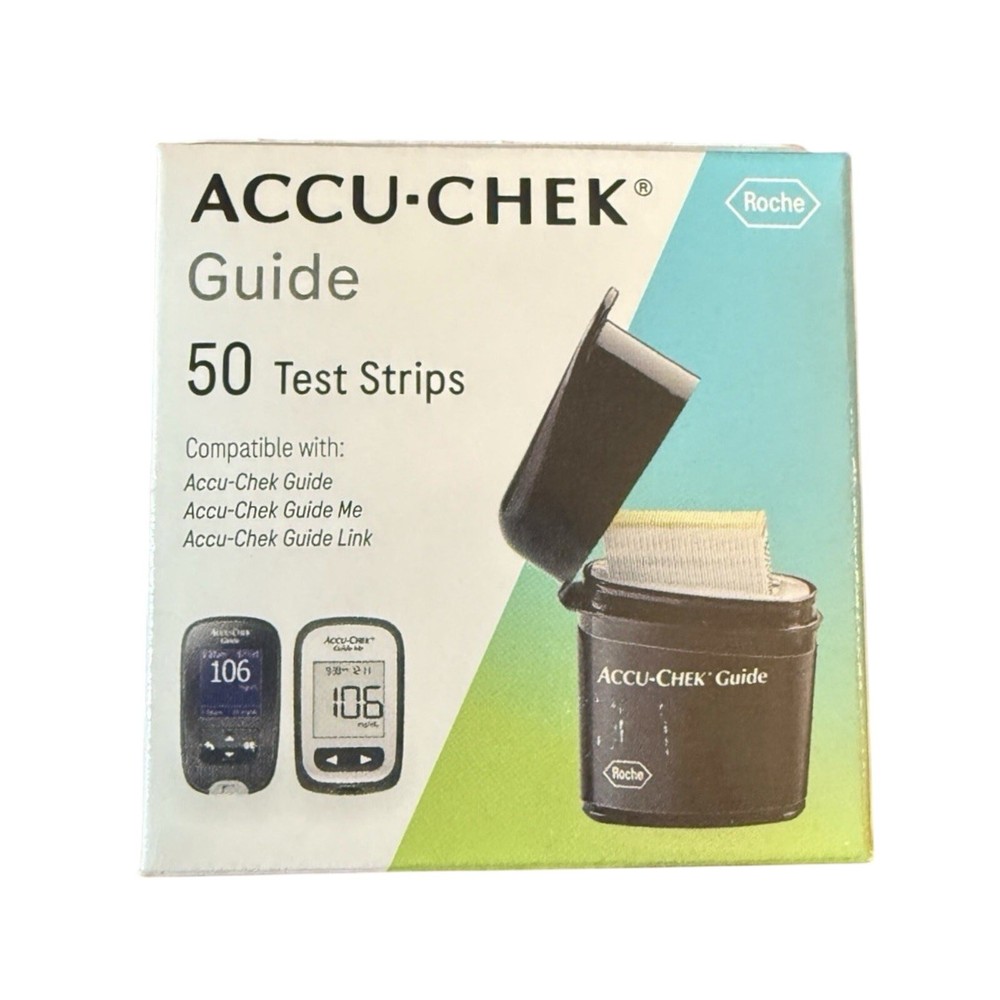 Accu-Chek Guide Test Strips Diabetic Blood Glucose Testing 50ct