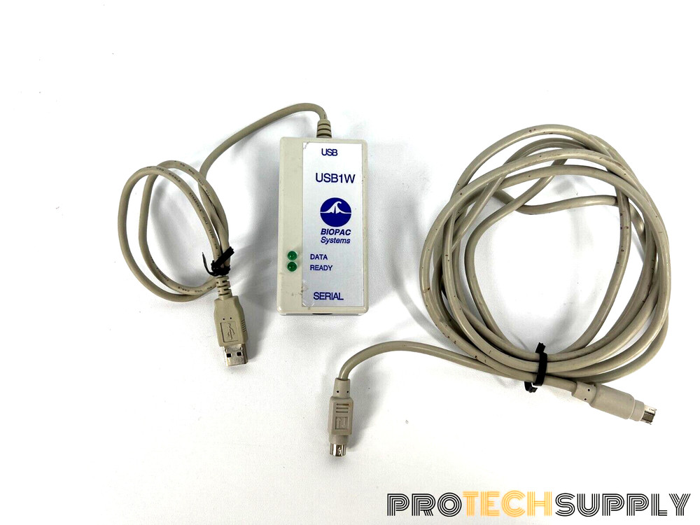 BIOPAC Systems USB1W Data Acquisition System with Connection Cable with WARRANTY