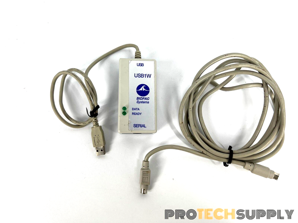BIOPAC Systems USB1W Data Acquisition System with Connection Cable with WARRANTY