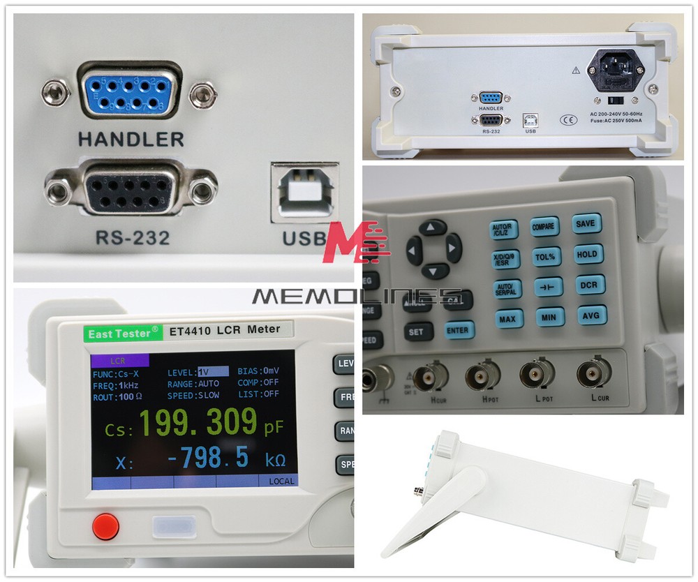 ET4410/ET4401 Desktop LCR Meter Tester Inductance Capacitance Measure EU/US Plug