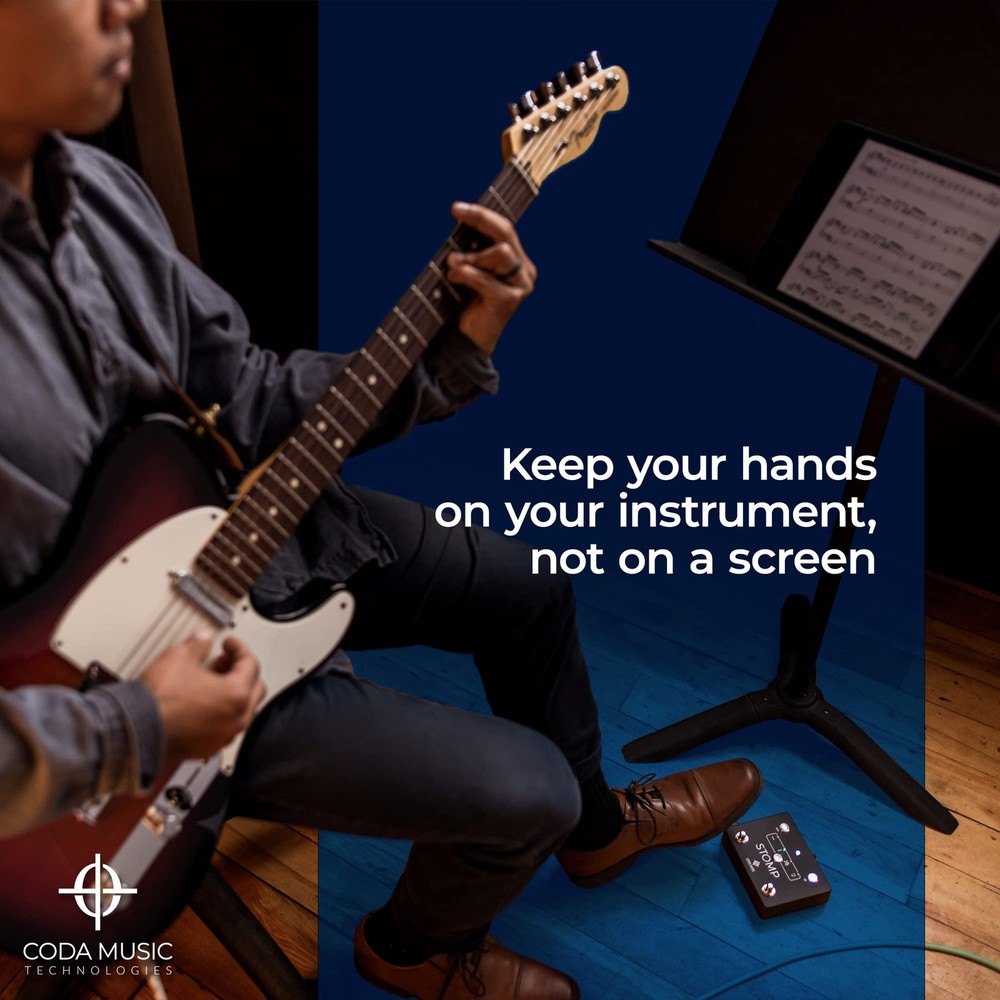 Bluetooth Page Turner Pedal for iPad, Tablets, iPhone, Android HandsFree