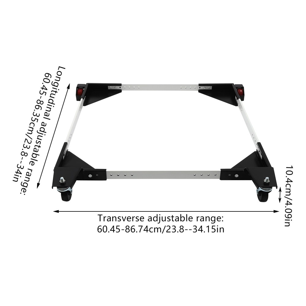 Adjustable Mobile Base Heavy Duty Mobile Base Maximum Load Capacity 1200 lbs