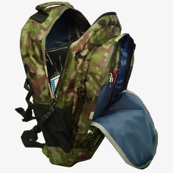 K-Cliffs Backpack Bookbag Green Camo Daypack Bag
