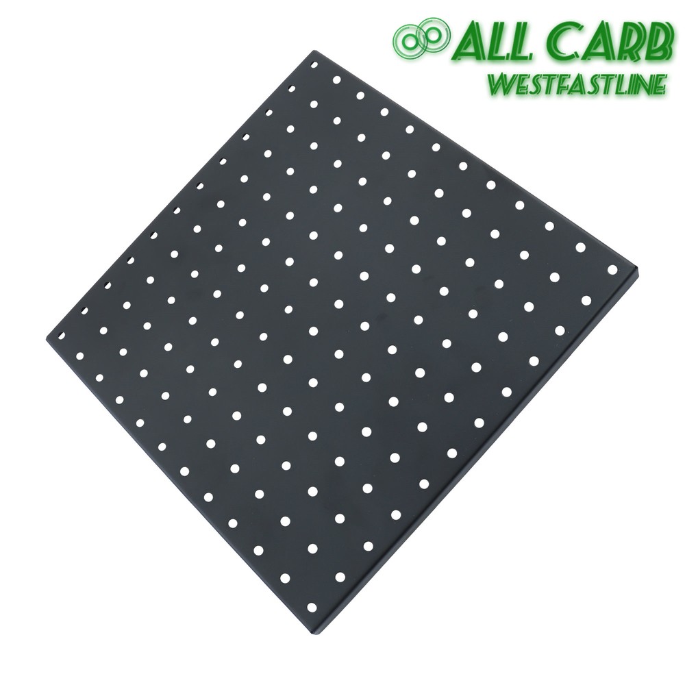 4 Pcs Metal Pegboards Black Peg Boards Wall Organizer Panel Storage Hanger Tool