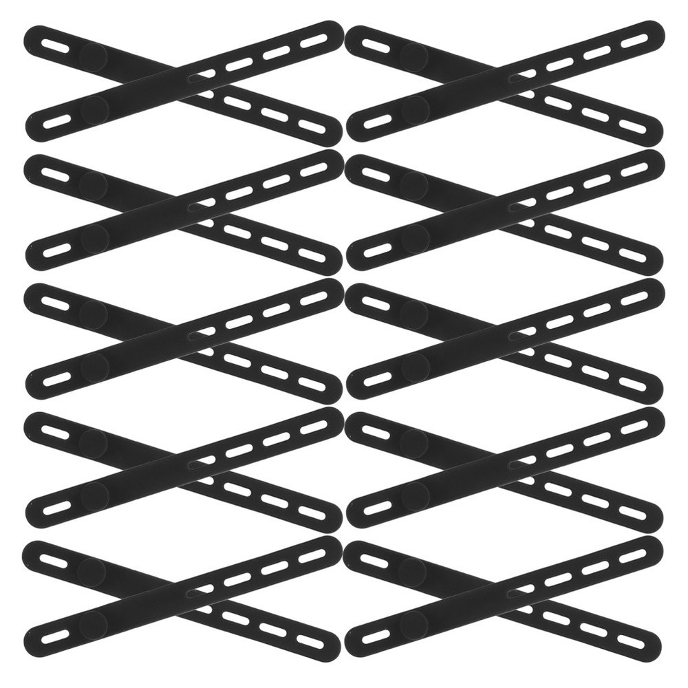 40 Pcs Silicone Cable Ties Reusable Charging Organizer Cord Data
