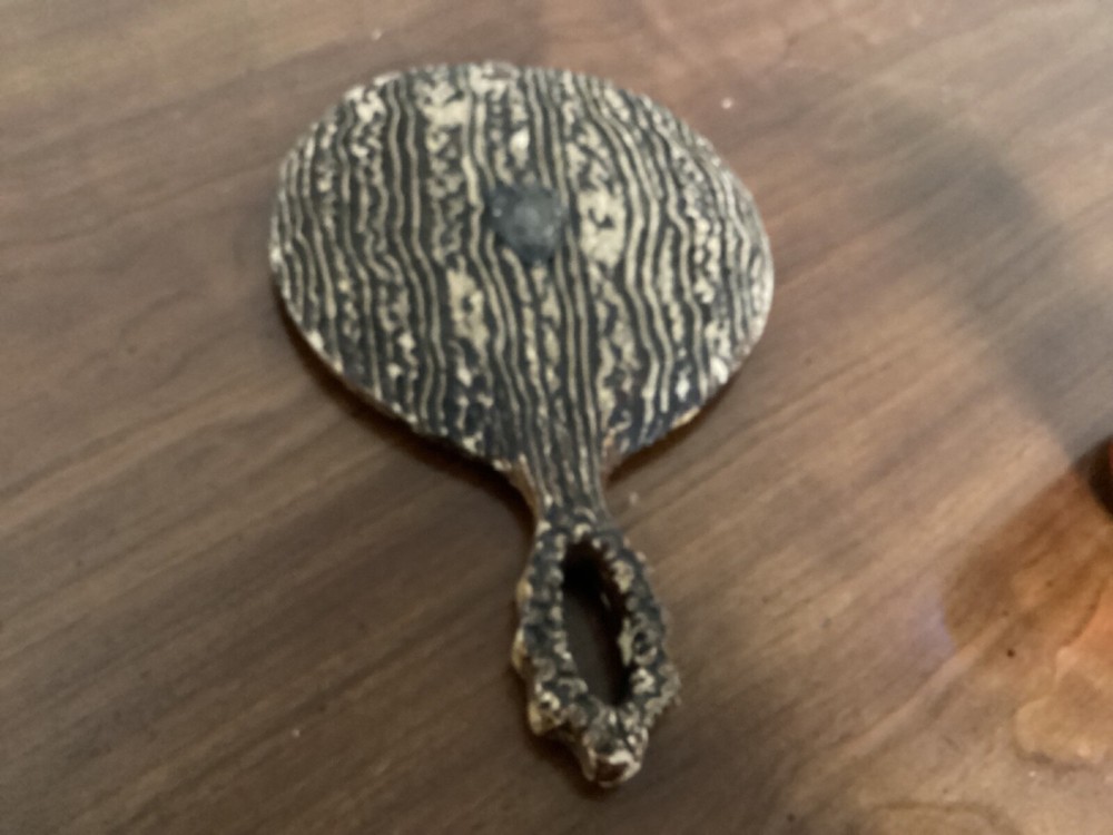 ANTIQUE  Antler UNIQUE Vanity Hand Mirror