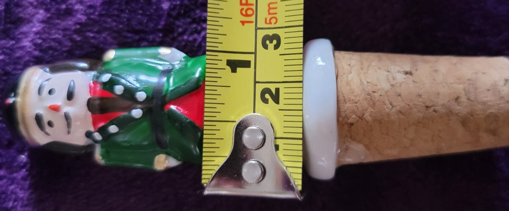 Core Kitchen Nutcracker Ceramic Wine Stopper 2-Piece Set ~ New open box