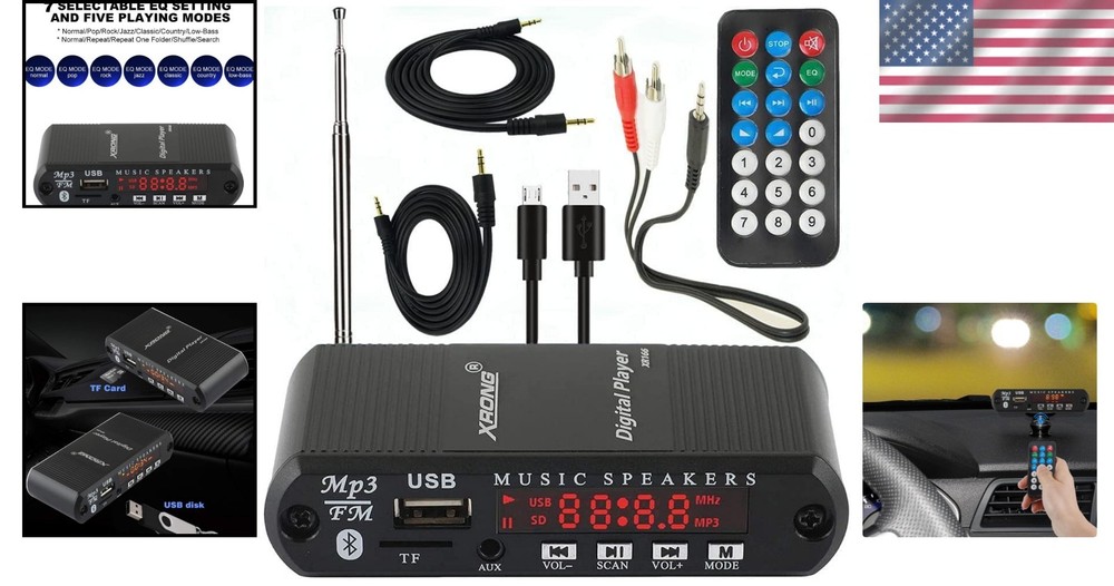 Multi-Functional Bluetooth Receiver with Remote Control & Audio Output Options