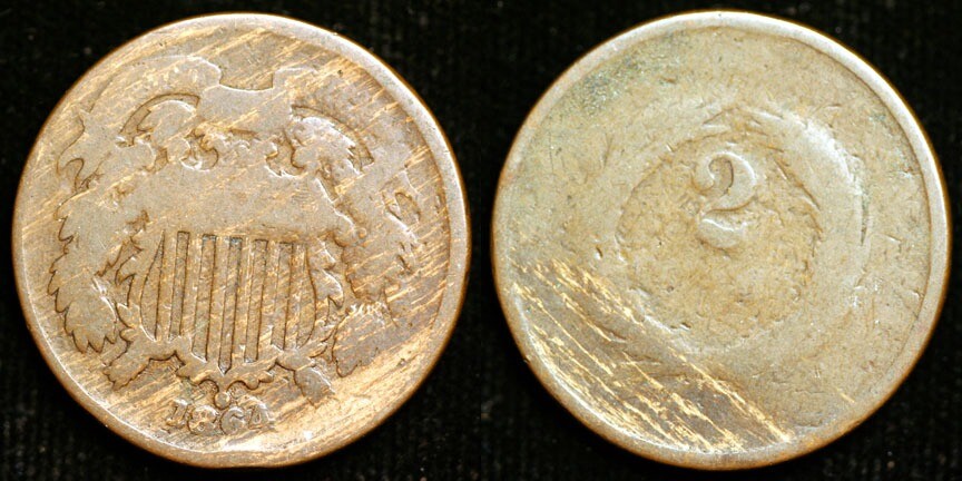 1864 Two Cent Piece