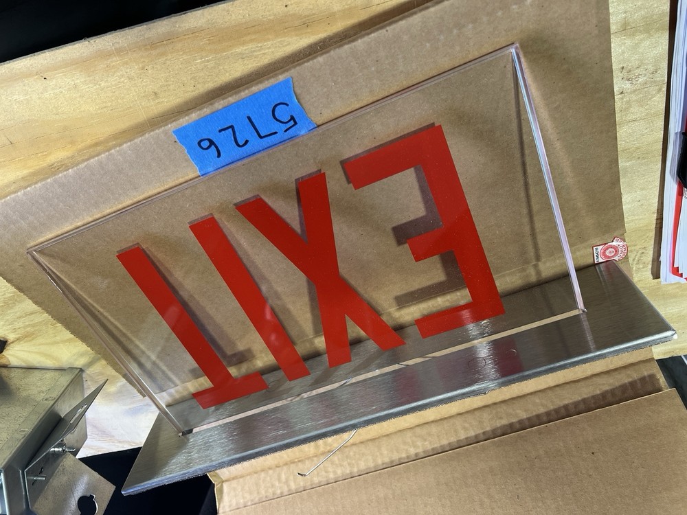 Philips Emergency Exit OLED Sign Light Fixture PG1RCSS Chloride