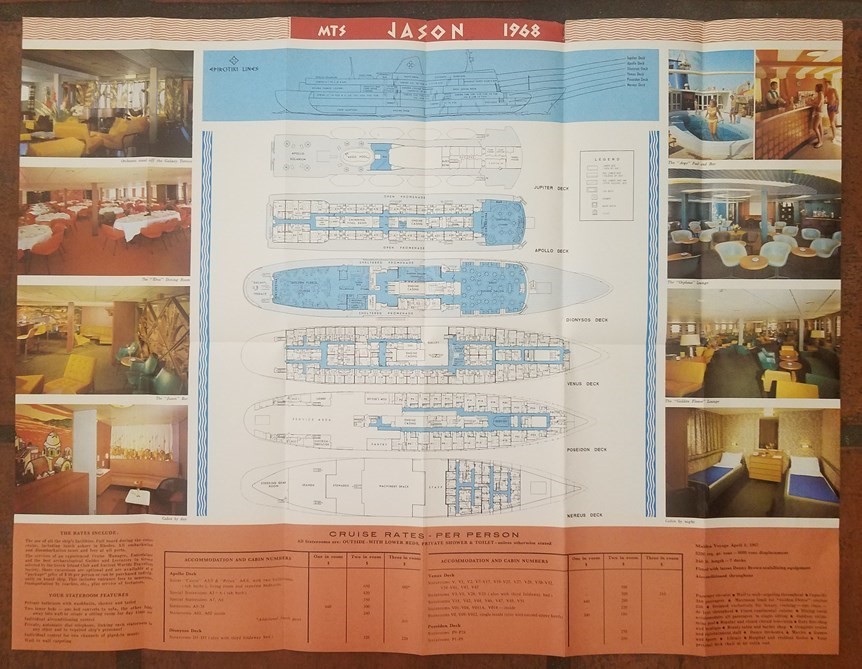 JASON (Epirotiki) DECK PLAN with PHOTOS