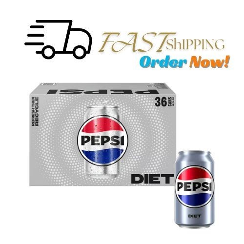 Diet  Soda, 12 fl oz Cans, 36 Count Pack, Zero Sugar Cola