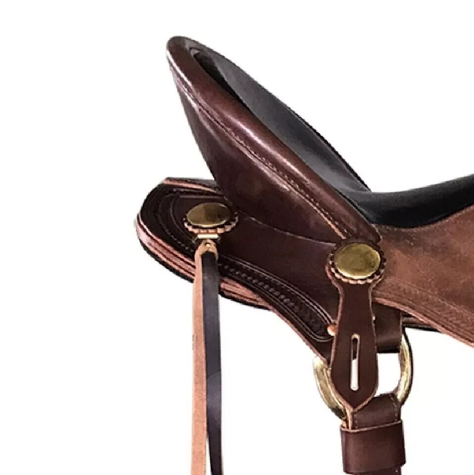High Quality Australian Style Half Breed Aussie Leather Saddle 16"