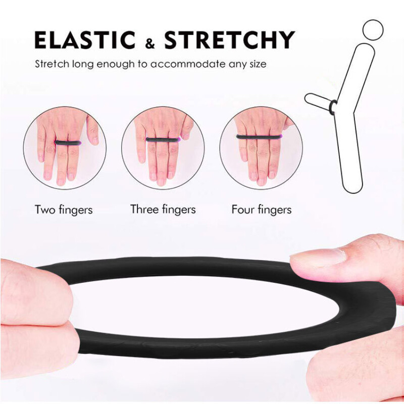 Ball Stretching Penis Enhancer Delay Ejaculation-Scrotum-Stretcher-Ring for Male