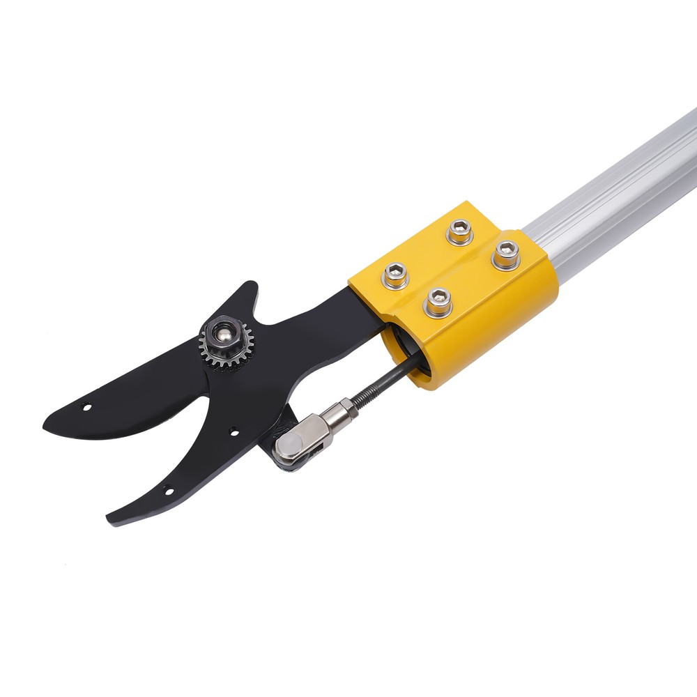 US Electric Pruner Cordless Pruning Shears Extension Pole +2 Lithium Battery