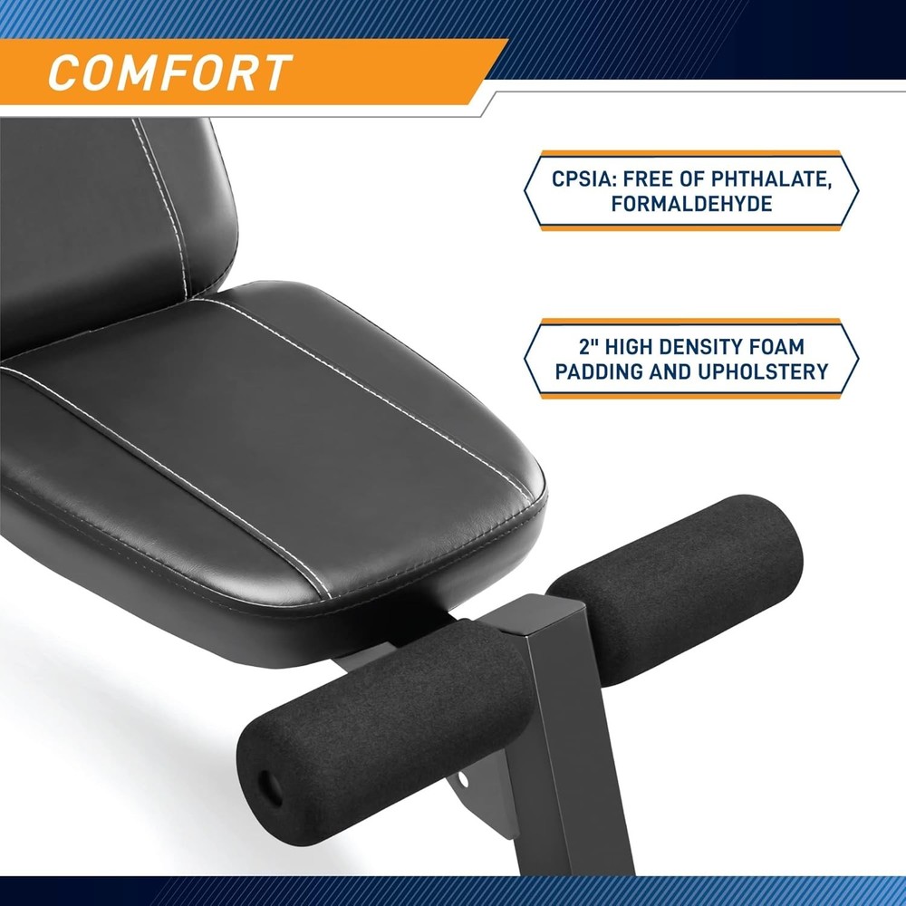 Marcy Adjustable Utility Bench for Full-Body Workouts