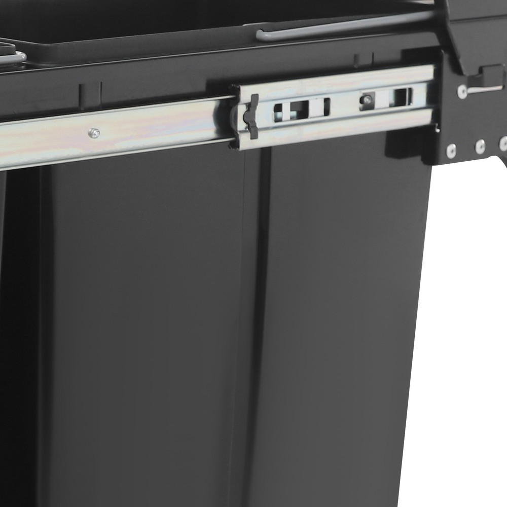 Pull Out Under Cabinet Trash Can 10L + 20L Kitchen Cabinet Garbage Can