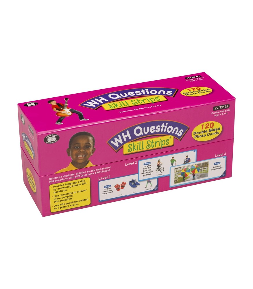 | WH Questions Skill Strips® Photo Cards | Educational Learning Resource for ...