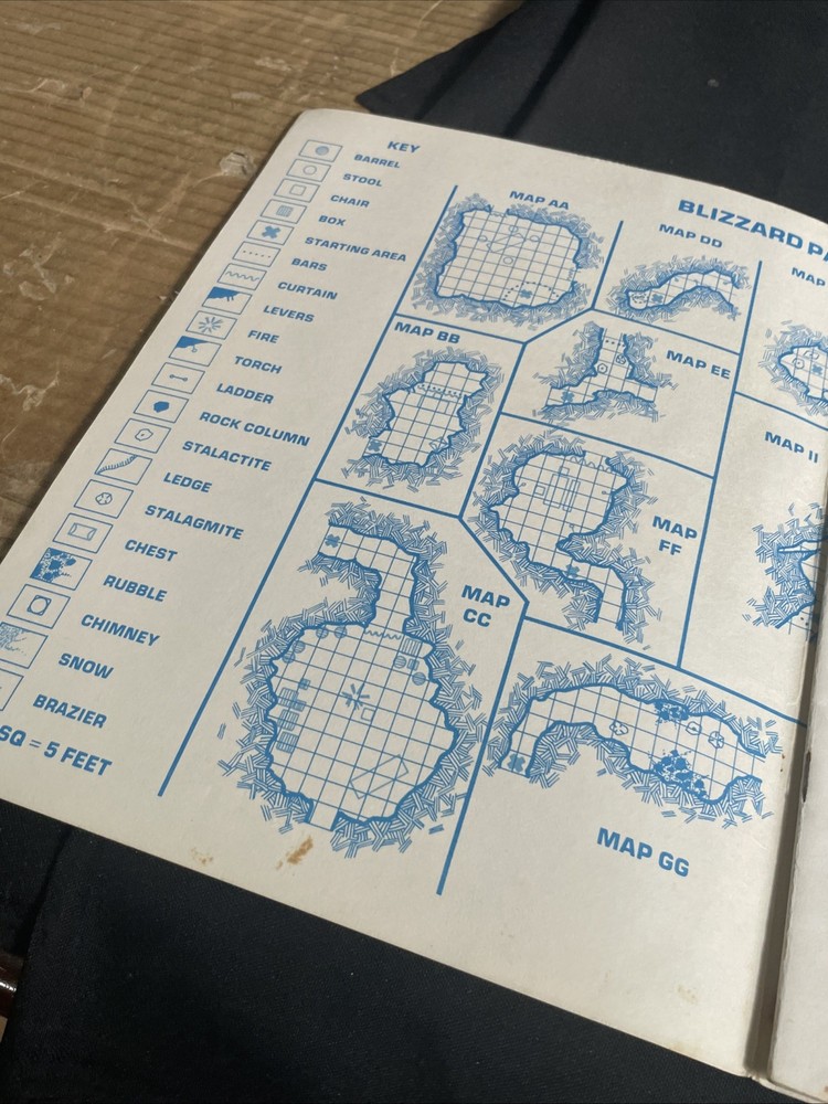 Advanced Dungeons & Dragons Dungeon Module M1 Blizzard Pass #9067