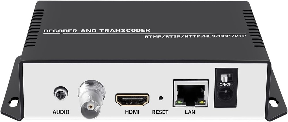 4K HD Video Encoder Transcoder Decoder for RTSP M3U8 RTMP UDP HLS To HDMI