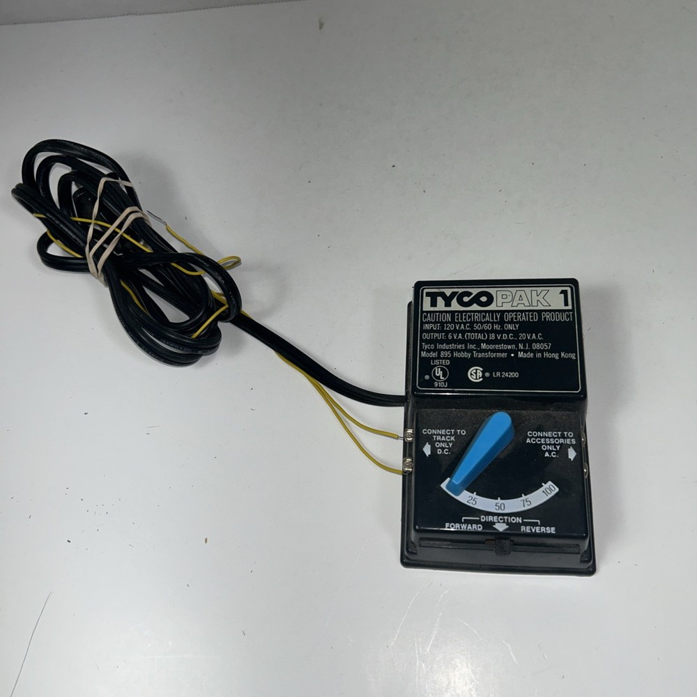 TYCO PAK 1 Model 895 Hobby Transformer Power Pack Train Controller