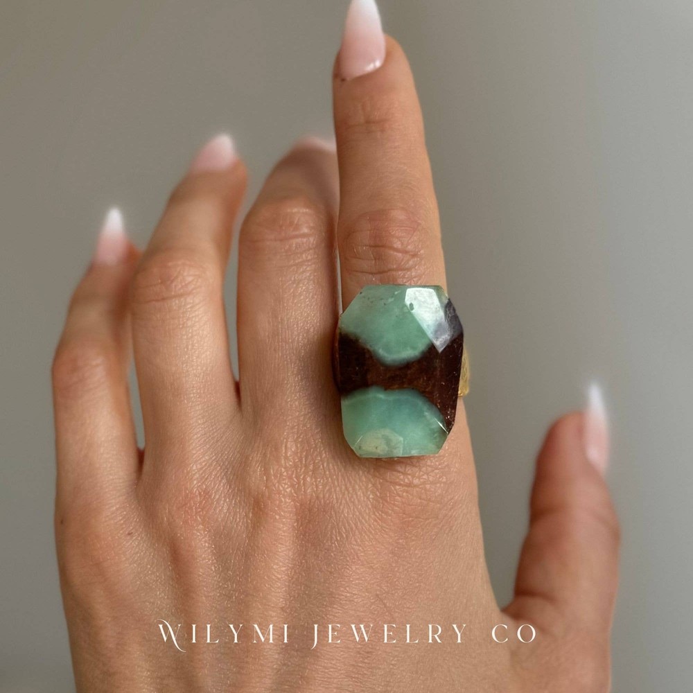 GREEN WITHOUT ENVY Ring 2 | Chrysoprase Gemstone | GF