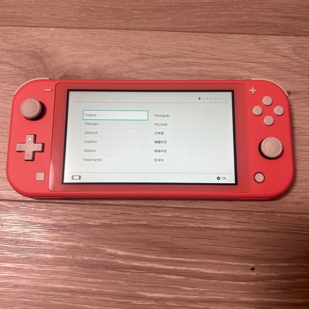 Nintendo Switch Lite Pink Console and Charger