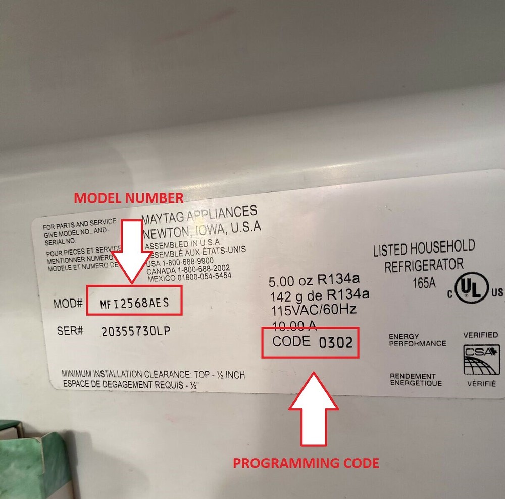 Whirlpool Maytag Compatible W10310240 Refrigerator Control Board