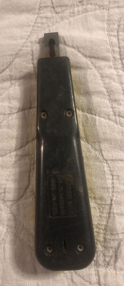 DRACON D714 PUNCH DOWN IMPACT TOOL HARRIS SPRING LOADED REVERSIBLE BLADE