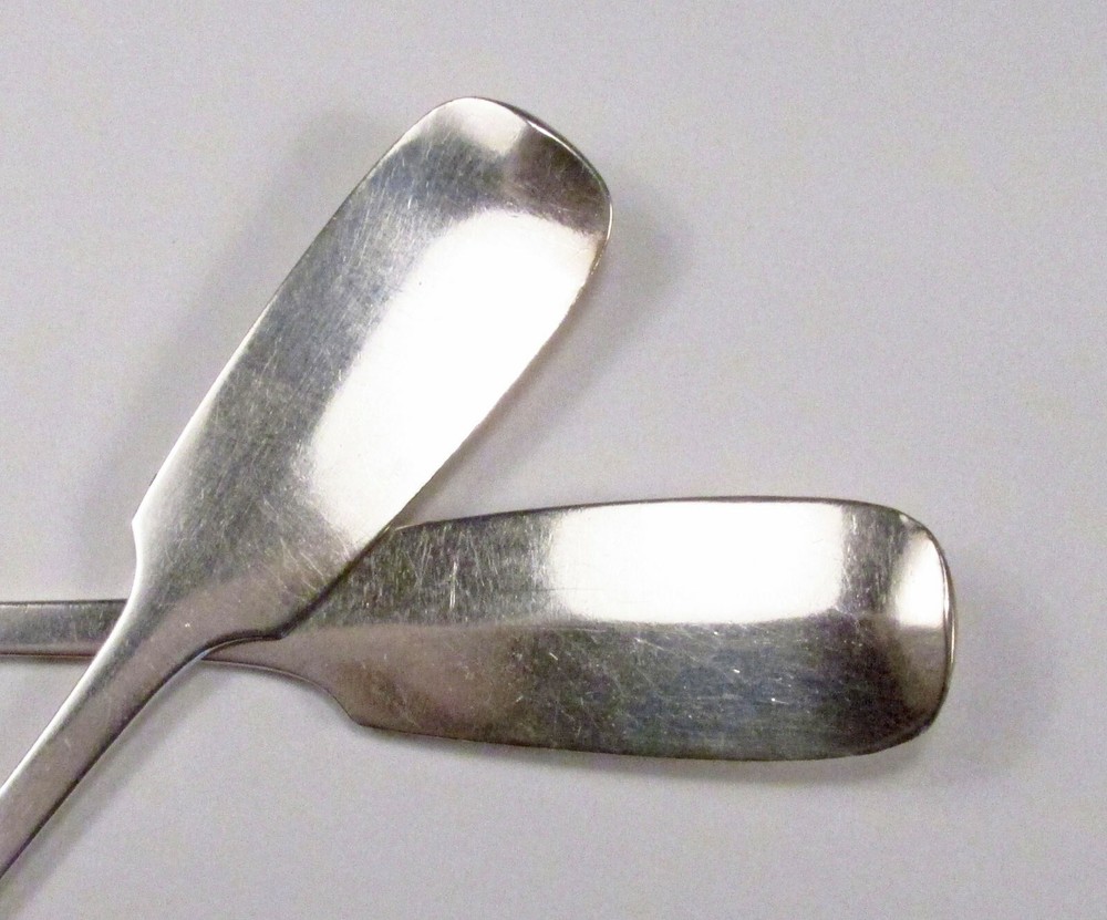 Antique c. 1890s E. Deppe Berlin Germany 800 Silver Pair Table Serving Spoons